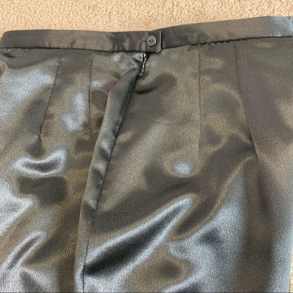 STUDIO J. Vintage satin front pleat dress pant trousers Sz 10 - Picture 4 of 11